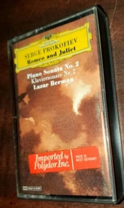 Prokofiev: Romeo & Juliet Piano Sonata No. 2 Lazar Berman Cassette 1979 Import - Picture 1 of 7