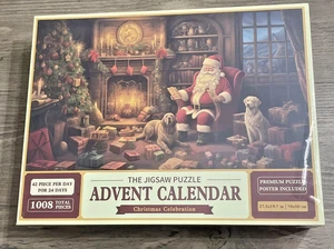 Christmas Advent Calendar Jigsaw Puzzle – 1008 Pieces – 24 Day Countdown - Picture 1 of 4