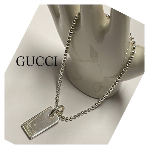 Bracciale GUCCI Placca Catena Sfera Autentico