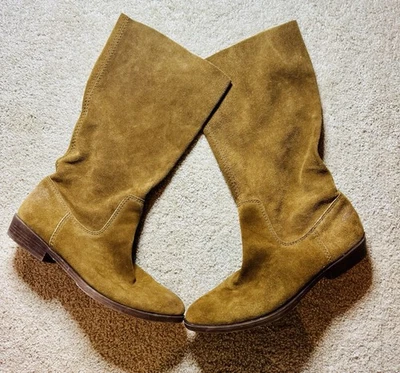 Nine West Vintage America Tan Suede Mid Calf Boots – Size 9 - Image 1 of 4
