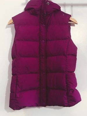 J. Crew Pink Green Down Puffer Vest Size XS - Image 1 of 4