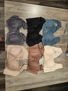 6 teiliges Set Damen Bralettes, XXL 40C, Nylon Elasthan, - Bild 1 von 6