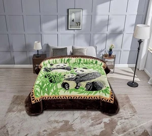 Chezmoi Collection Heavy Single Ply 9 Lbs Korean Style 85x95 - King, Panda - Picture 1 of 9