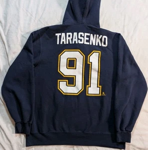 REEBOK Pullover Hoodie NHL Jersey St. Louis Blues Vladimir Tarasenko Navy Large* - Picture 1 of 9