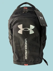 Under Armour Backpack 5.0 Storm School Laptop Book Bag 1361176 UA Hustle Black - Picture 1 of 18