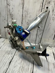 O.S. MAX-21XM outboards 2-stroke glow engine for R/C boat Muffler set - Picture 1 of 8