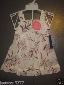 Kenneth Cole Reaction infant Girls 2 Pc Summer Floral New 12 months - Picture 1 of 1