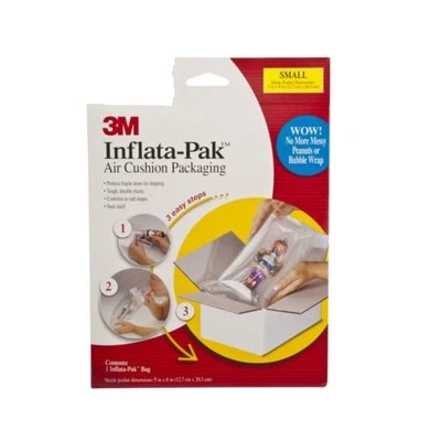 3M Inflata-Pak Air Cushion Packaging Small Bag 8" x 5" Protect fragile items - Image 1 of 2