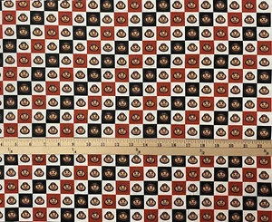 NCAA OHIO STATE BUCKEYES 100% COTTON FABRIC 9"x44" QUARTER 1/4 YARD - Picture 1 of 1