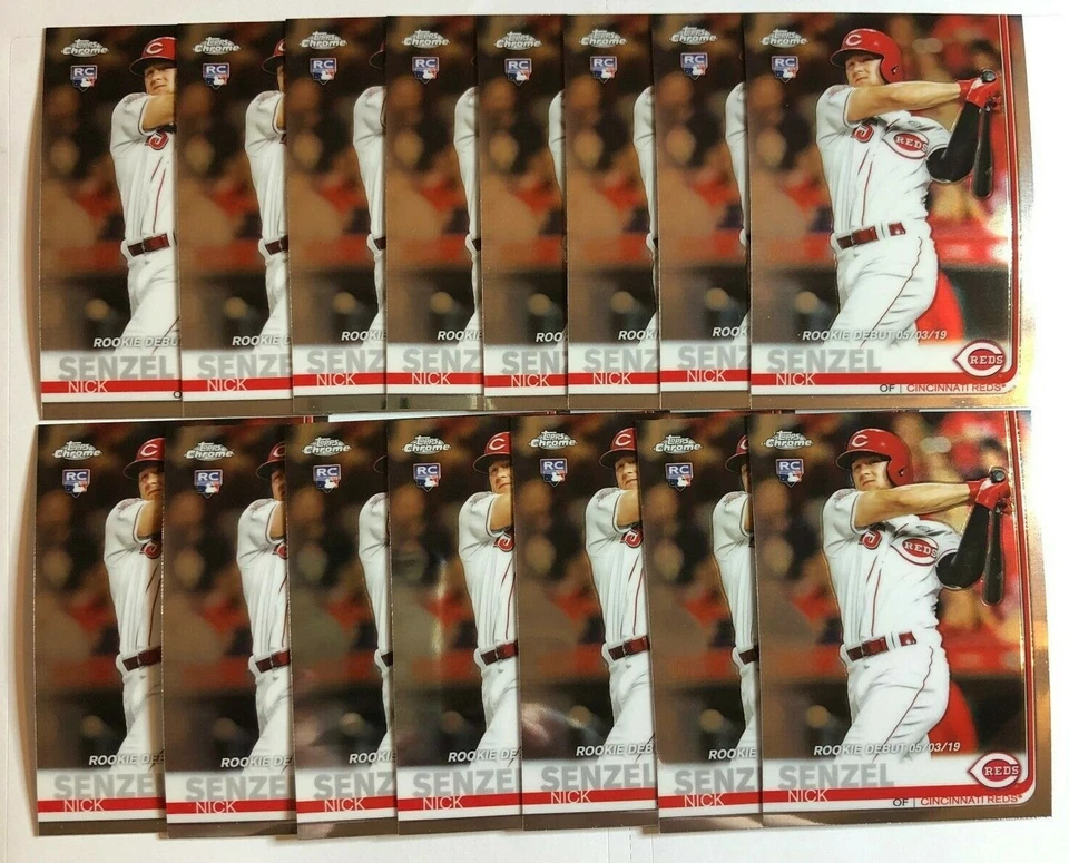 LOT OF 15 - 2019 Topps Chrome Update NICK SENZEL Rookie Debut RC #56 Reds - Image 1 of 1