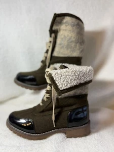 Stivaletti Muk Luks donna Jandon moda pelliccia sintetica maglia polsino taglia 6 - Foto 1 di 12