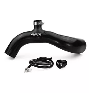RPM Black Silicone Blow Off Valve Adapter Tube Can-Am Maverick X3 Turbo 120HP - Picture 1 of 3
