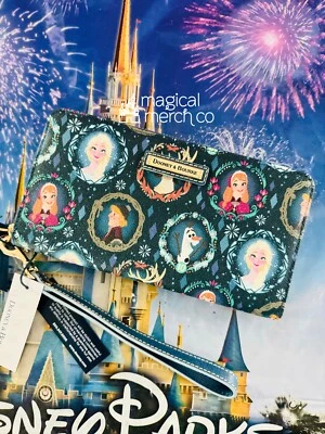 2023 Disney Parks Dooney & Bourke Frozen 10th Anniversary Elsa Wallet Wristlet - Image 1 of 2