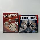 Yahtzee Dice Game & BattleShip By Hasbro New Complete SEALED, Set of 2 Games