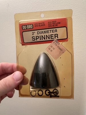 DU-BRO 2" Dub273 DIAMETER Black 4 Pin SPINNER - Image 1 of 4