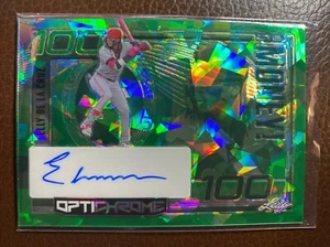 2023 Leaf Eclectic Elly De La Cruz RC So Money Green Cracked Ice Auto Reds 2/2 ! - Picture 1 of 6