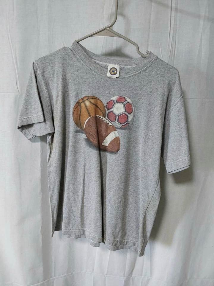 Camiseta Wes And Willy Juvenil Gris Talla Mediana A-1788 Foto 1 de 4