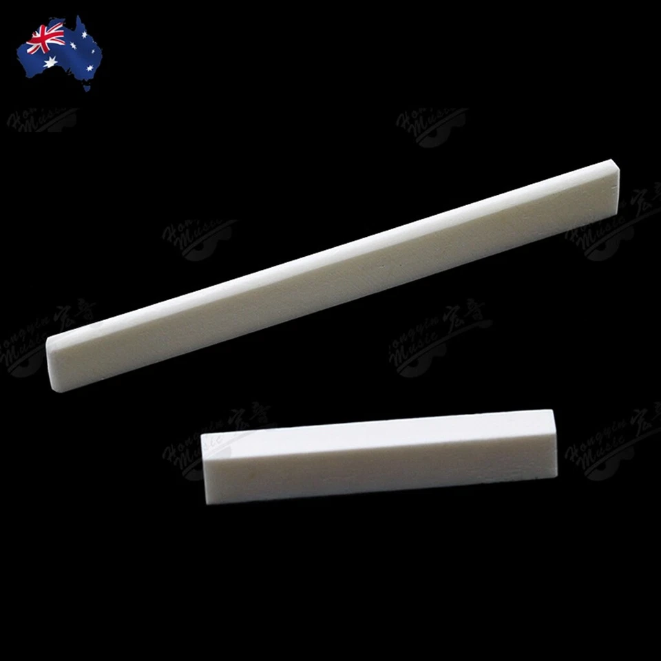 Acoustic Guitar bone saddle+Nut DIY different instrument saddle Blank material - image 1 of 4