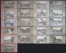 BERLIN 1921 "Neighborhoods of Berlin" complete series 20x50Pf + date error note!