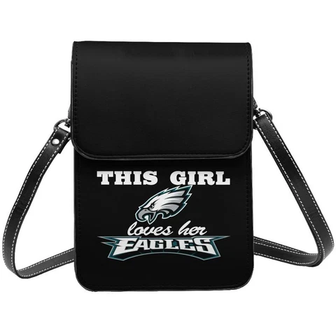This Girl Loves Her Philadelphia Eagles Cell Phone Purse The Single Shoulder Bag Cover