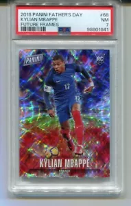 2018 Panini Father's Day Kylian Mbappe Rookie Future Frames 33/50 PSA 7 - Bild 1 von 2
