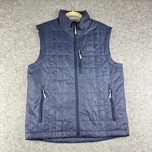Stio Vest Men M Blue Azura Lightweight Puffer Full Zip PrimaLoft Roxborough Logo - Picture 1 of 16