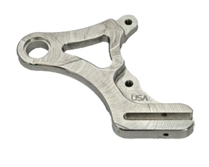 USA-MADE RAW BILLET 87-99 SOFTAIL REAR BRAKE CALIPER BRACKET HARLEY NO REDUCER - Picture 1 of 12