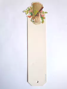 Marcador Victoriano Mano con VENTILADOR Rosas Rosas Flores Florales Sue Boettcher Tarjetas - Imagen 1 de 2