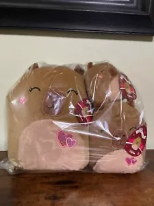 NEU mit Etikett 11", 8" & 5" 2025 Capybara mit Herz Wangen Squishmallows + GRATIS Geschenk - Bild 1 von 5