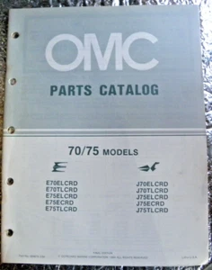 1984 Factory OMC Outboard parts Catalog 70/75 HP Models FREE SHIPPING - Imagen 1 de 4