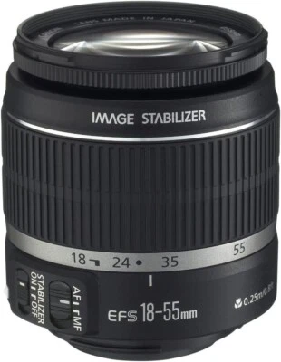 (Open Box) Canon EF-S 18-55mm f/3.5-5.6 IS Zoom Kit Original Lens - Image 1 of 2