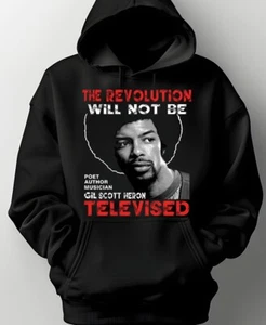 GIL SCOTT HERON Hooded Sweat Shirts. MALCOLM X. BLACK HISTORY MONTH T SHIRT. - Picture 1 of 2