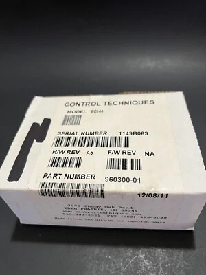 Control Techniques ECI-44 960300-01 Emerson Motion Control ECI44 New In Open Box - Image 1 of 4