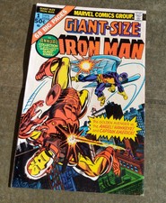 GIANT-SIZE IRON MAN #1MARVEL 1975 GIL KANE FRANK GIACOIA X-MEN AVENGERS