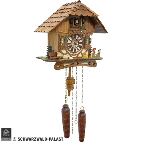 German Cuckoo Clock Quartz-movement Chalet-Style 26cm by Cuckoo-Palace Cover