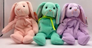 3er Set Ty Beanie Babys -- Hippity, Hoppity und Floppity -- 1996, MWMT - Bild 1 von 7