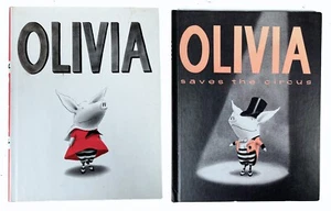 Olivia and Olivia Saves The Circus Bundle 2 x Childrens Hardcover Book - Picture 1 of 8