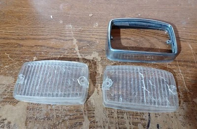 Plymouth Duster 1971 72 front marker light lenses one bezel grille Valiant Scamp - Image 1 of 4