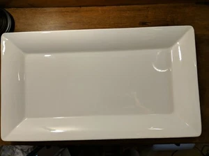 Williams-Sonoma Hecho en Italia Blanco Extra Grande Bandeja para Servir-Plato 21" X 12"  - Imagen 1 de 6