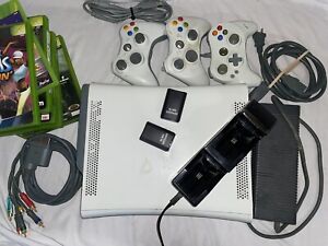 Microsoft XBOX 360 HDMI Game Console System with 3 Controllers Games 