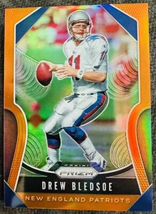 Drew Bledsoe 2019 Panini Prizm #266 Orange Prizms New England Patriots - Imagen 1 de 2