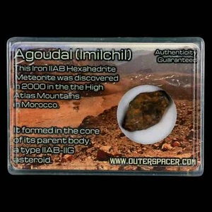 Agoudal (Imichil) Iron Meteorite Specimen Discovered In 2000 Display 5.04 Grams - Picture 1 of 4