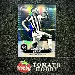 TOPPS STADIUM CHROME UEFA 2023-24 ALEXANDER ISAK /299 BLACK WHITE PRISM - Imagen 1 de 2