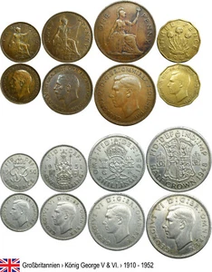 KMS Großbritannien König George V. & VI.  _1910 - 1952_ LOT_ - Picture 1 of 1