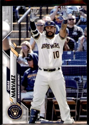 2020 Topps Update #U-250 Omar Narvaez - Image 1 of 2