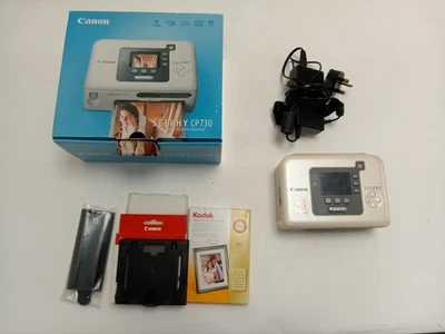 Canon SELPHY CP730 Fotodrucker Konvolut mit Zubehör und Papier - Bild 1 von 4