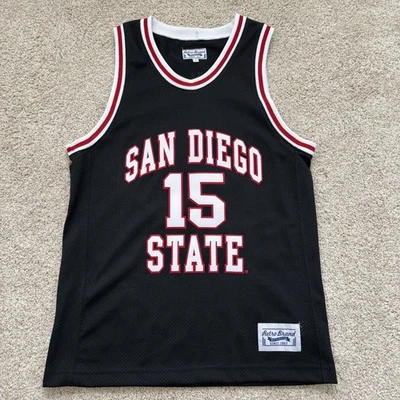Camiseta deportiva Kawhi Leonard San Diego State Aztecs marca retro para hombre negra NCAA talla S Foto 1 de 4