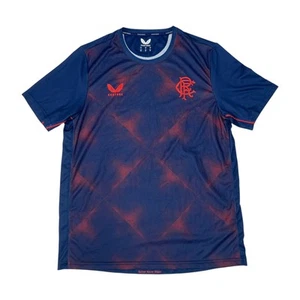 Castore Glasgow Rangers FC Talla XL Día Manga Corta Camisa Fútbol Fútbol Fútbol - Imagen 1 de 13