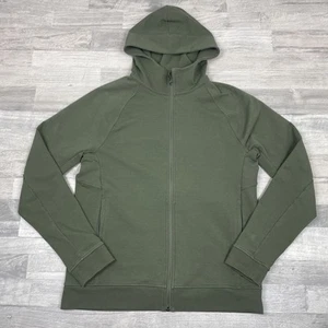 Lululemon Hoodie Mens Medium Green City Sweat Full Zip Performance - Picture 1 of 11