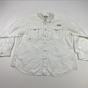 Columbia PFG Shirt Mens Large Long Sleeve Omni Shade Fishing Outdoor Pockets - Picture 1 of 12